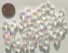 50 12mm Crystal AB Leaf